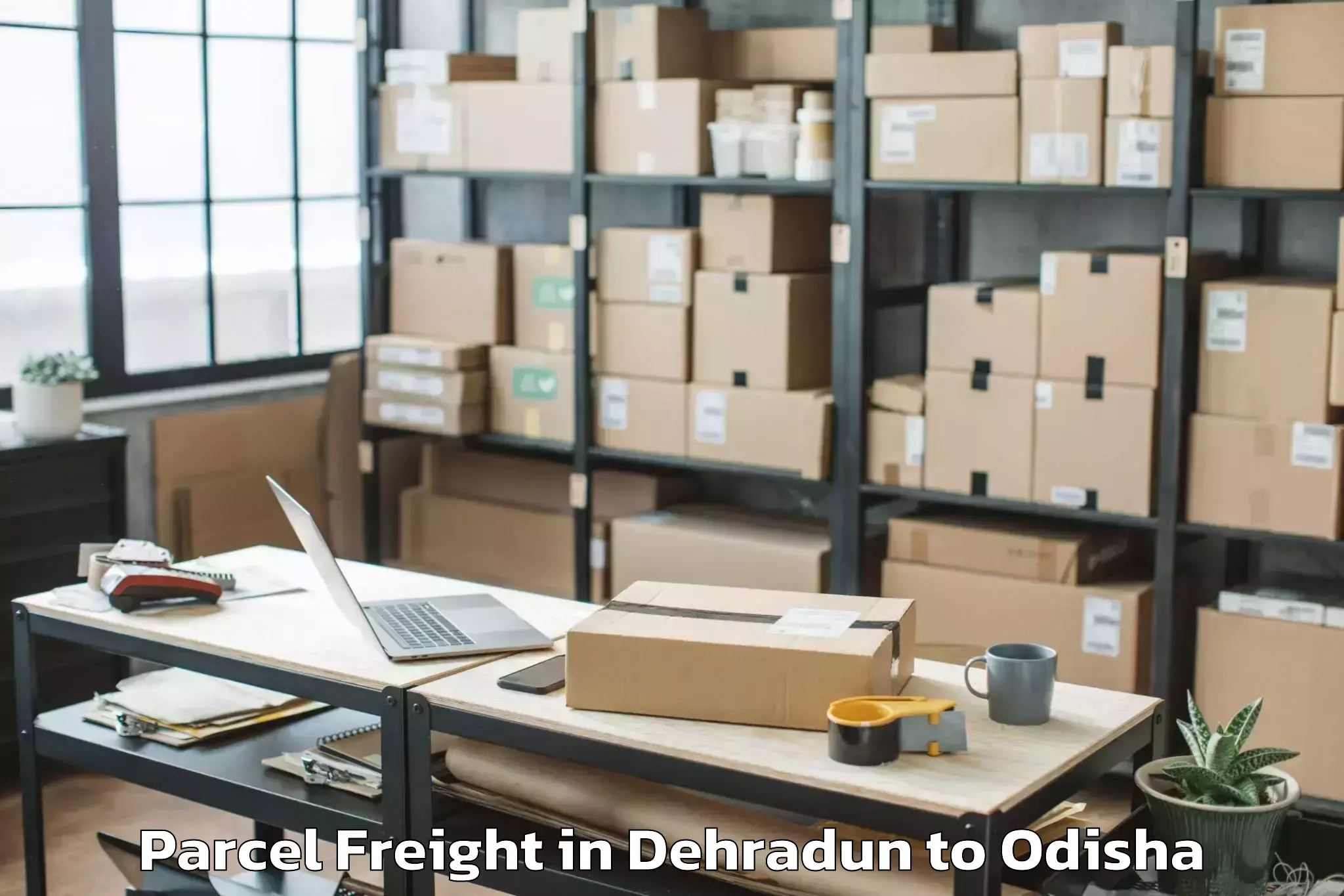 Book Dehradun to Balimela Parcel Freight Online